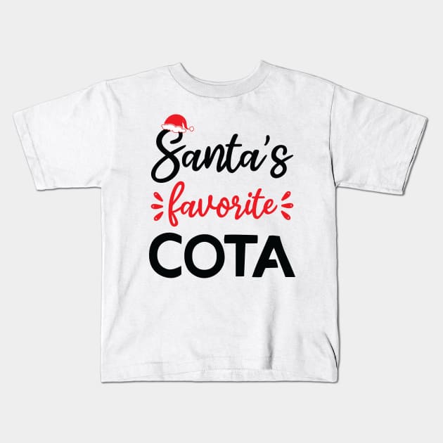 santa's favorite cota Kids T-Shirt by teestaan